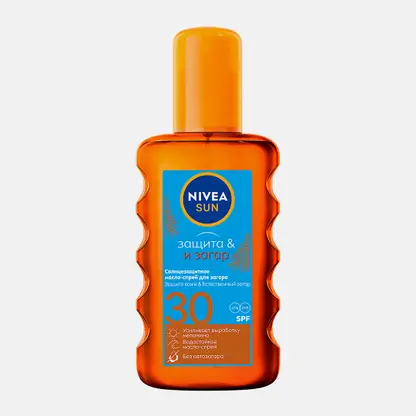 Солнцезащитное масло-спрей для загара SPF30 NIVEA 200мл