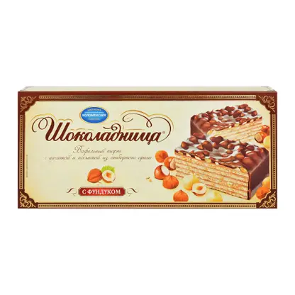 Изображение товара Торт вафельный с фундуком Шоколадница 230г