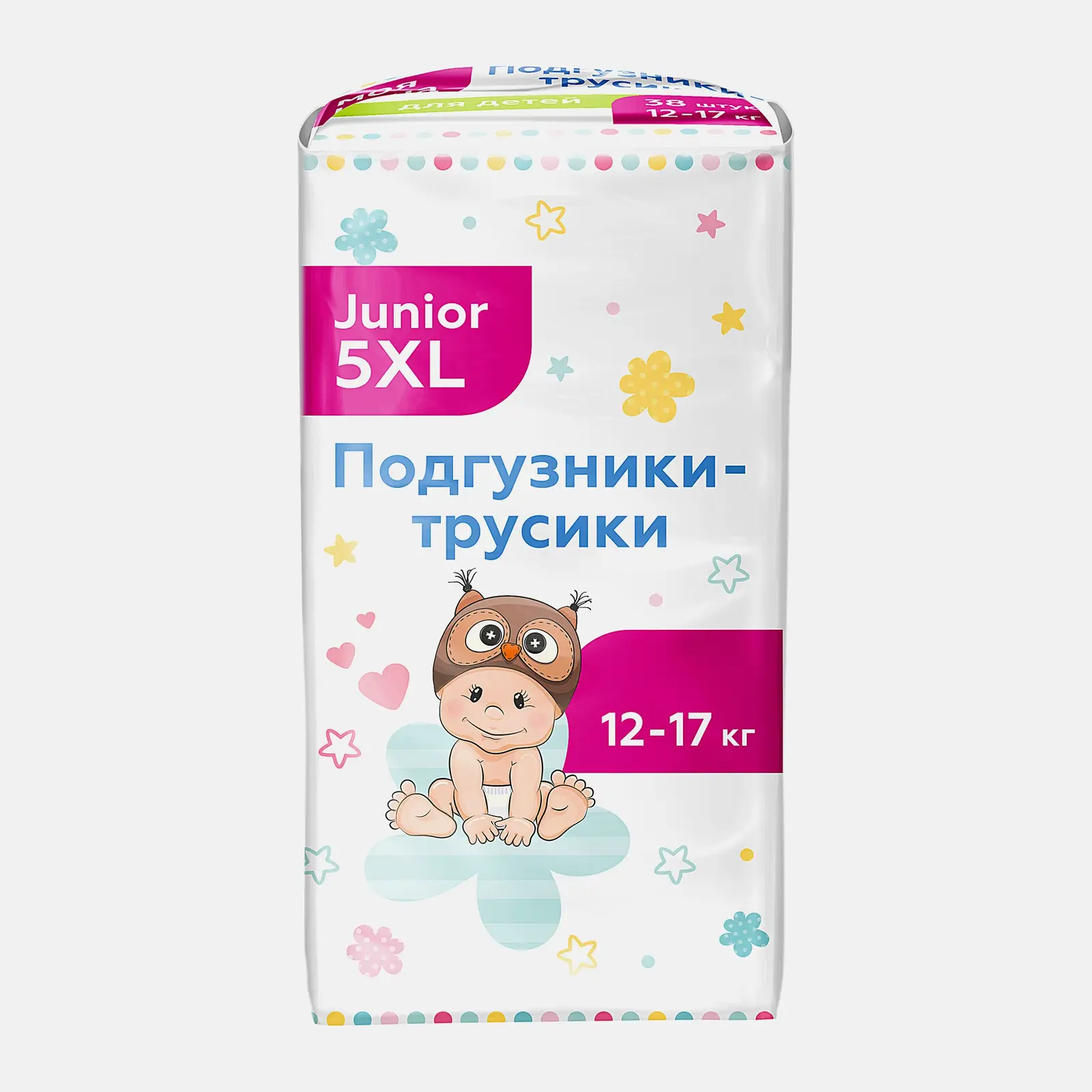 Подгузники-трусики Моя цена XL для детей 12-17кг 38шт