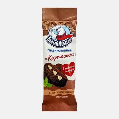 Десерт творожный Белый медведь в глазури 40г