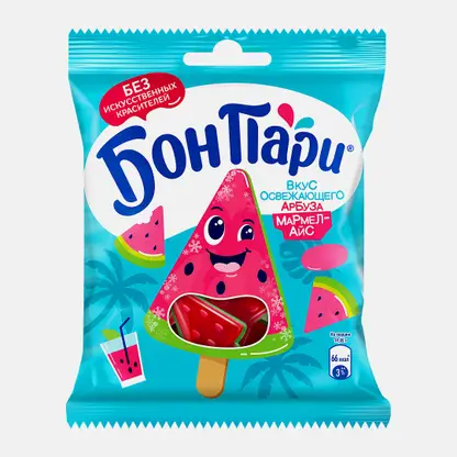 Мармелад-айс Бон Пари жевательный вкус освежающего арбуза 100г