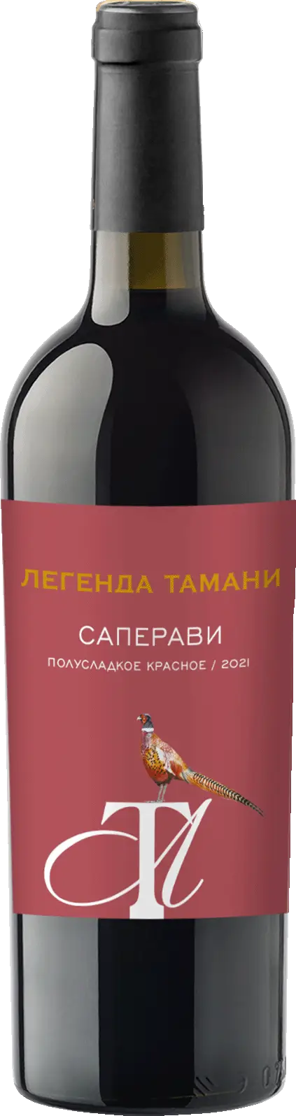 Вино Легенда Тамани Саперави красное полусладкое 12.5% 750мл
