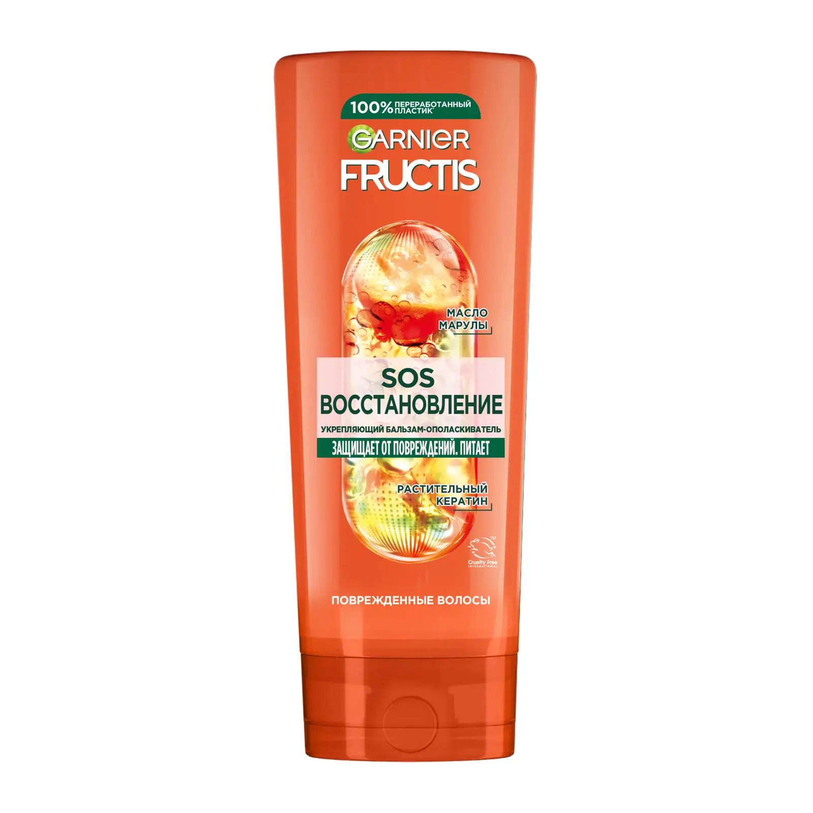 Изображение товара Бальзам-ополаскиватель Garnier Fructis SOS Восстановление с кератином 387мл для поврежденных волос