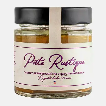 Паштет деревенский из утки с черносливом Pate Rustigue 160г