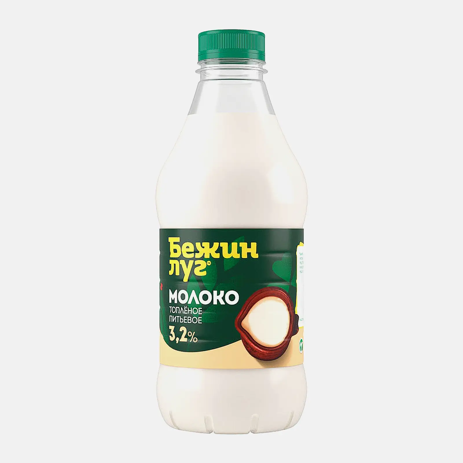 Изображение товара Молоко Бежин Луг Топленое 3.2% 925г натуральный продукт