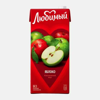 Напиток сокосодержащий Яблоко Любимый 1.93л