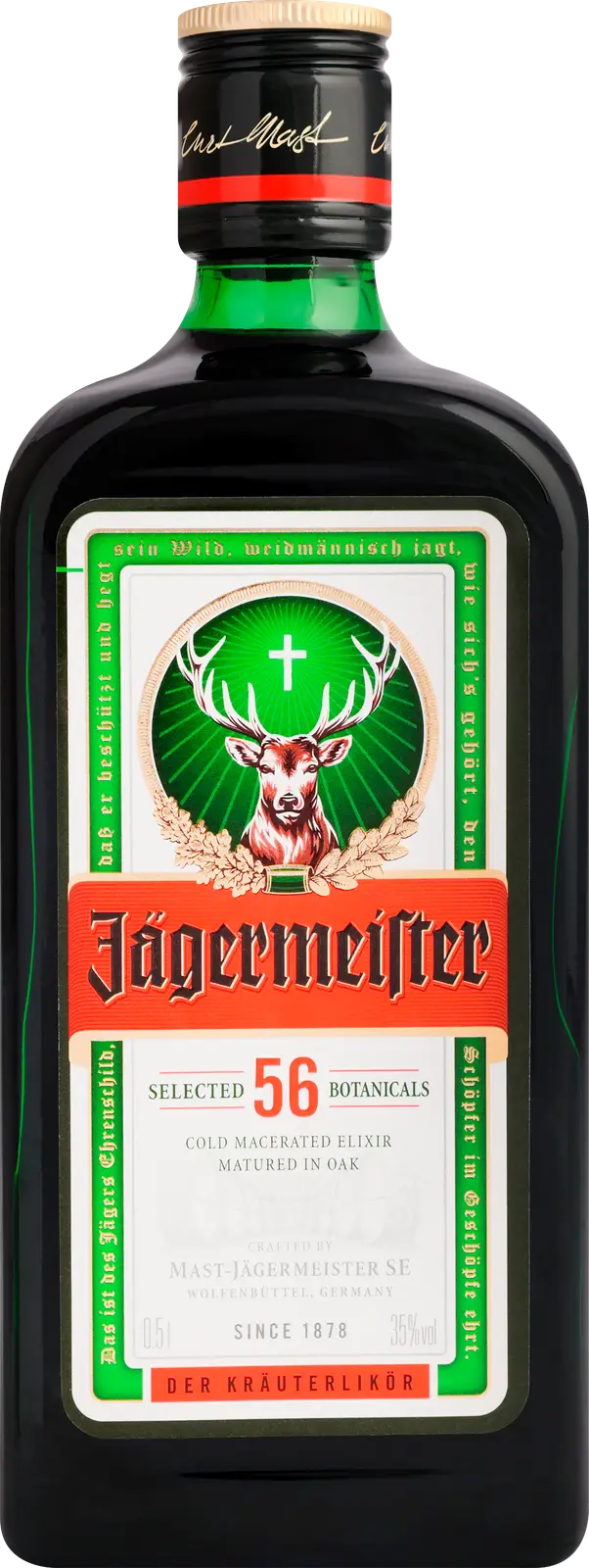 Ликер Jagermeister десертный 35% 500мл — в каталоге на сайте сети Магнит |  Краснодар