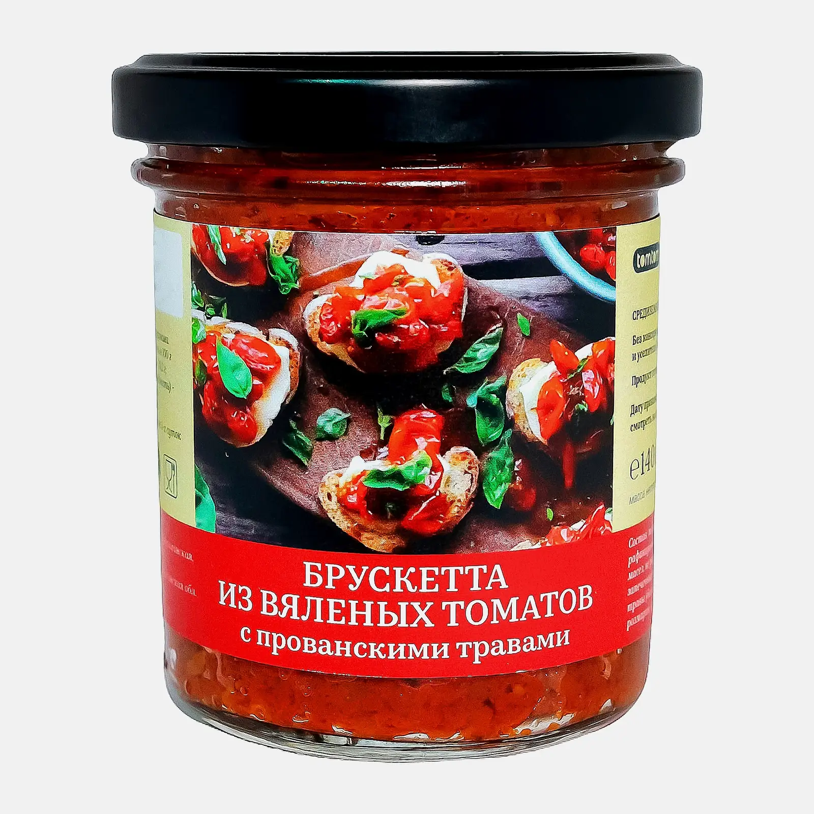 Изображение товара Брускетта TomTom с вялеными томатами и прованскими травами 140г