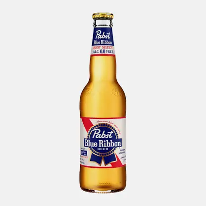 Светлое пиво безалкогольное фильтрованное Pabst Blue Ribbon 440мл
