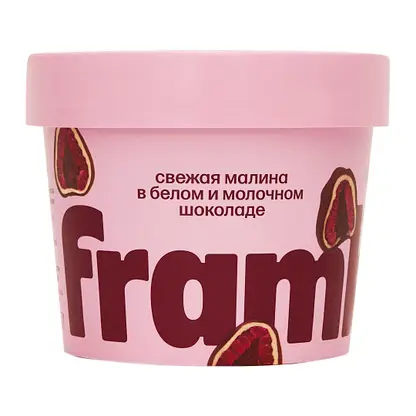 Изображение товара Малина в белом и молочном шоколаде быстрозамороженная Frambini 130г