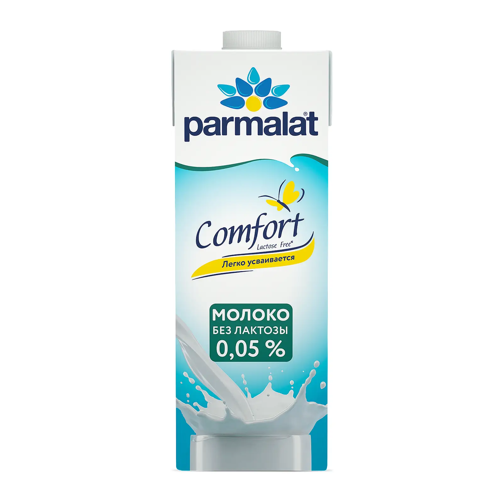 Изображение товара Молоко Parmalat Comfort безлактозное ультрапастеризованное 0.05% 1л