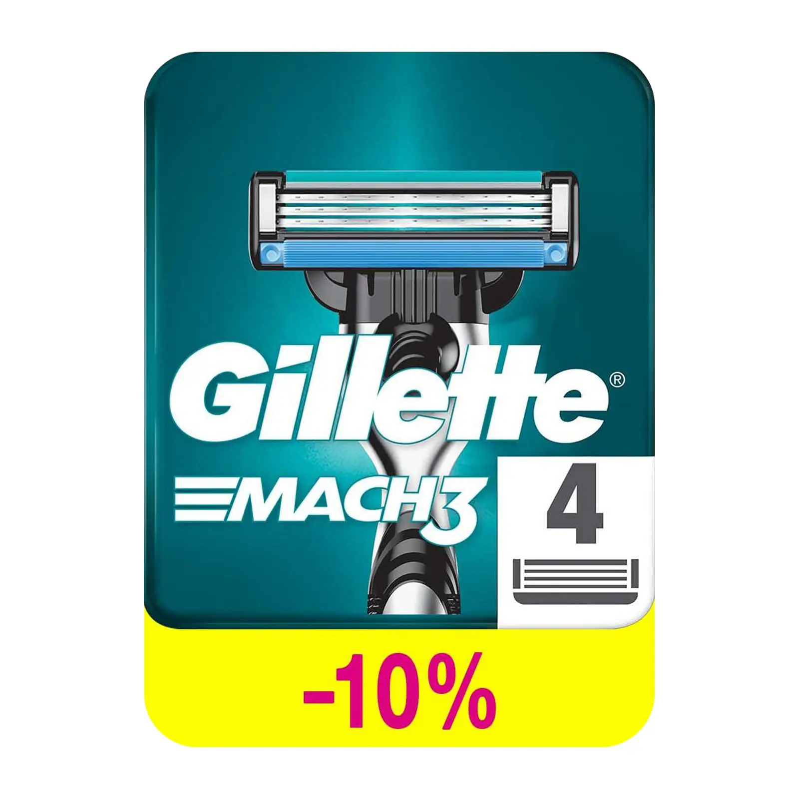 Кассеты для бритья Gillette Mach3 4шт