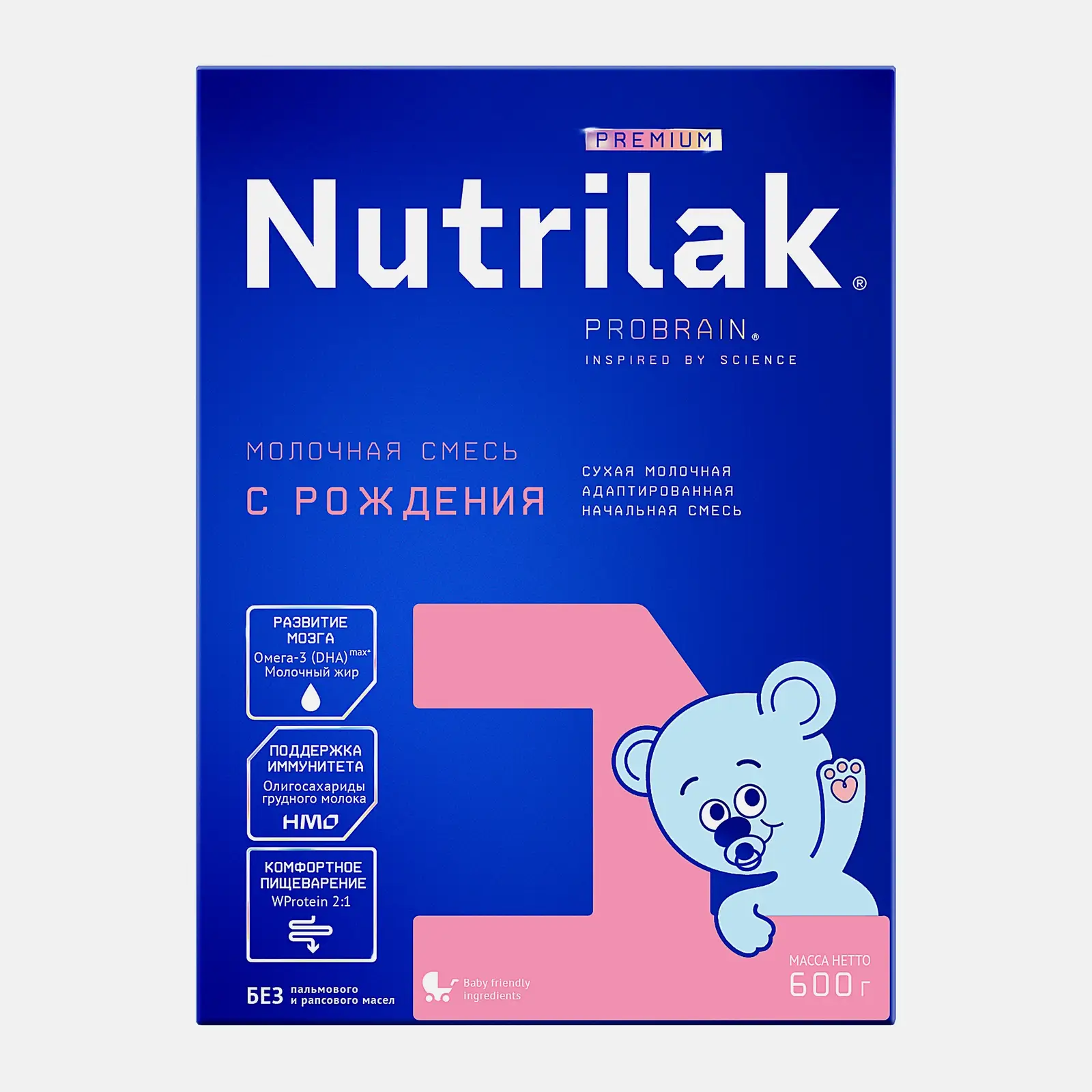 Изображение товара Молочная смесь для новорожденных Nutrilak Premium 1 600г для развития и иммунитета
