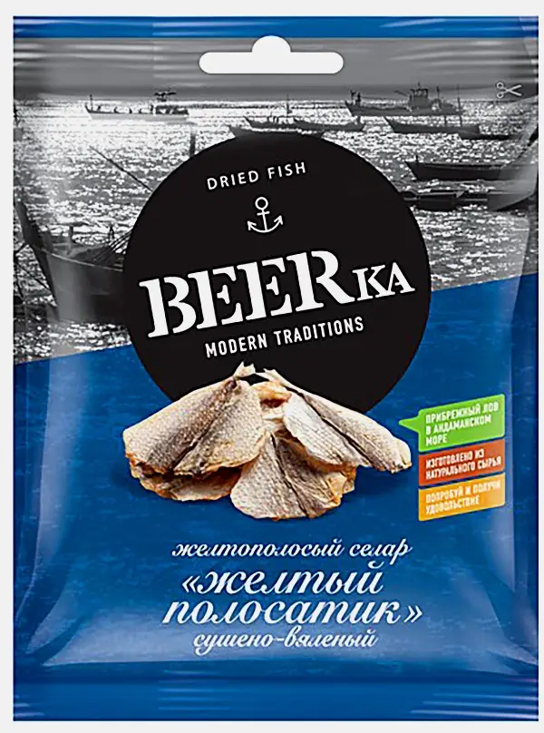 Желтый полосатик Beerka сушеный 40г