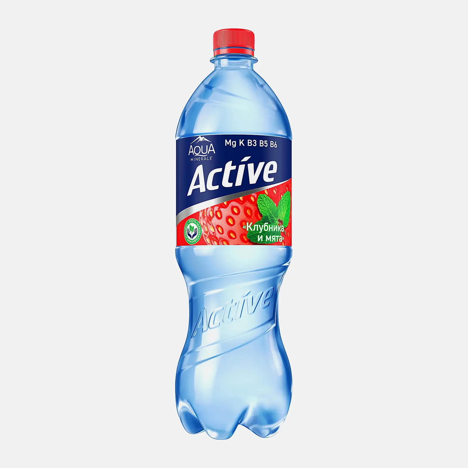 Напиток Клубника-мята Aqua Minerale Active 1л