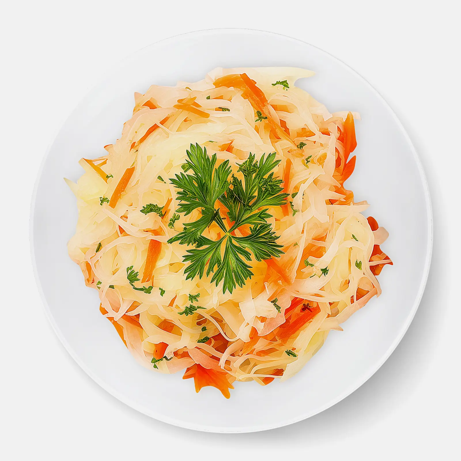 Изображение товара Квашеная капуста 500 г с пряным ароматом и морковью