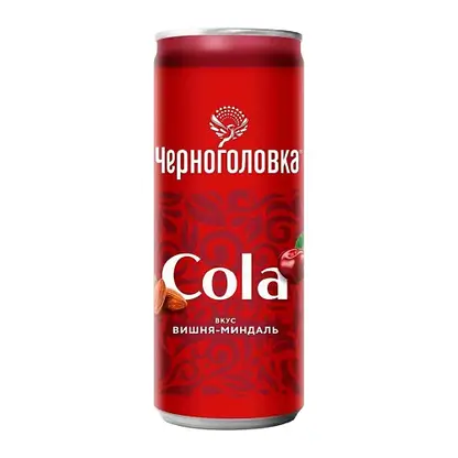 Изображение товара Газированный напиток Кола вишня-миндаль Черноголовка 330мл Изображение товара Газированный напиток Кола вишня-миндаль Черноголовка 330мл