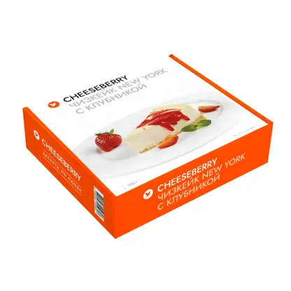 Изображение товара Торт Cheeseberry Чизкейк New-York с клубничным наполнителем замороженный 700г