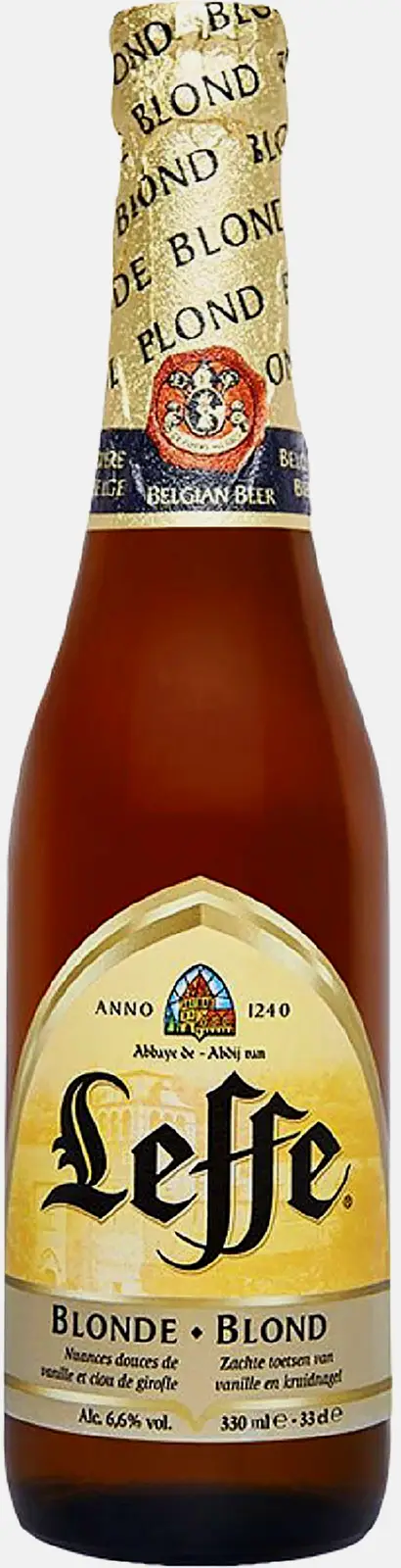 Изображение товара Светлое пиво фильтрованное Blonde Leffe 6.6% 330мл