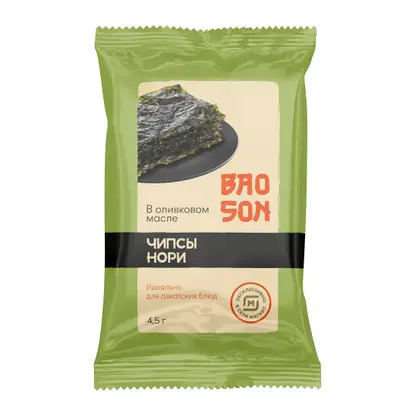 Изображение товара Чипсы из морской капусты Нори в оливковом масле 4.5г Мидори Евразия
