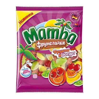 Изображение товара Мармелад жевательный Фрукты и йогурт фрумеладки Mamba 72г