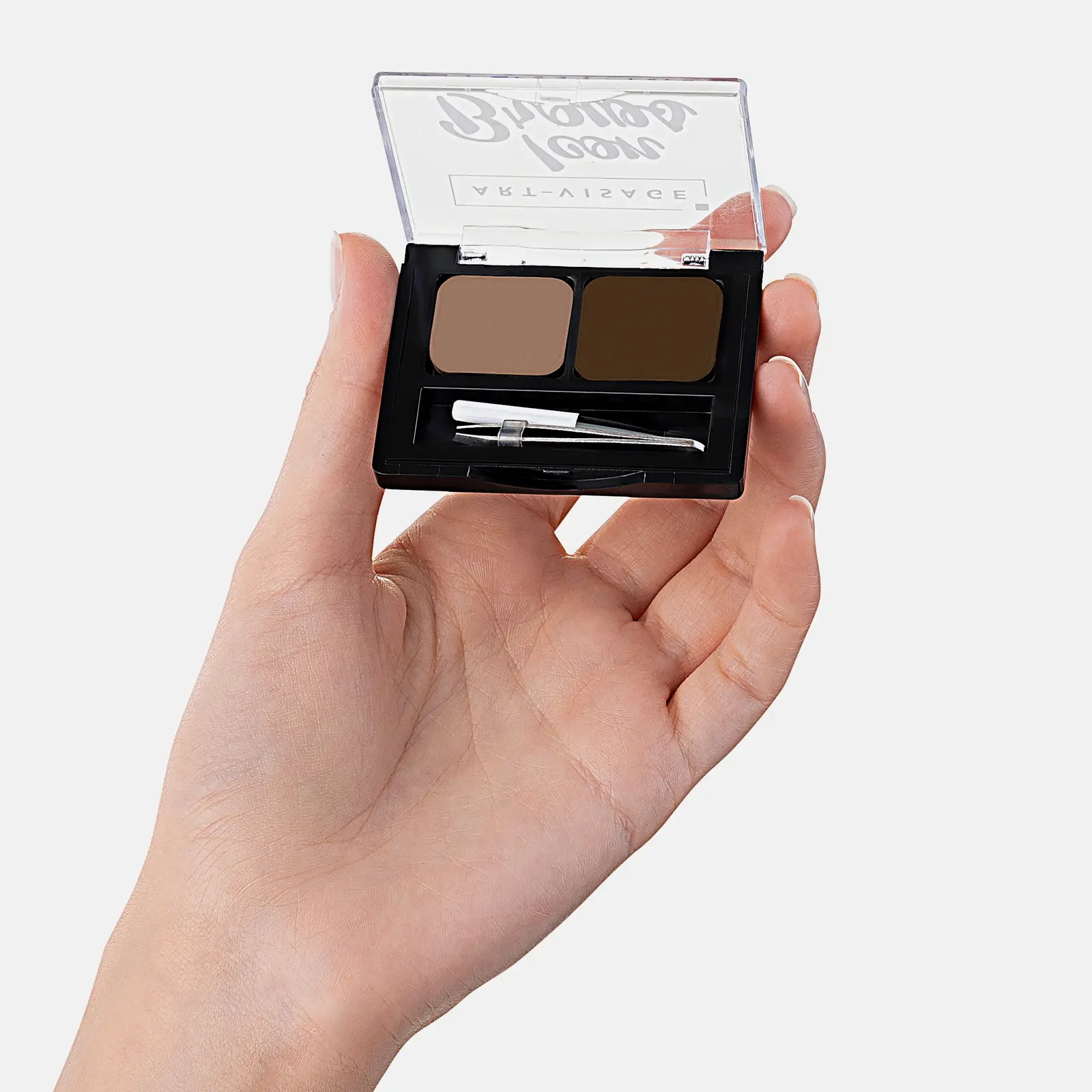 Тени для бровей Art-Visage двойные монохромные тон 101 Шатен