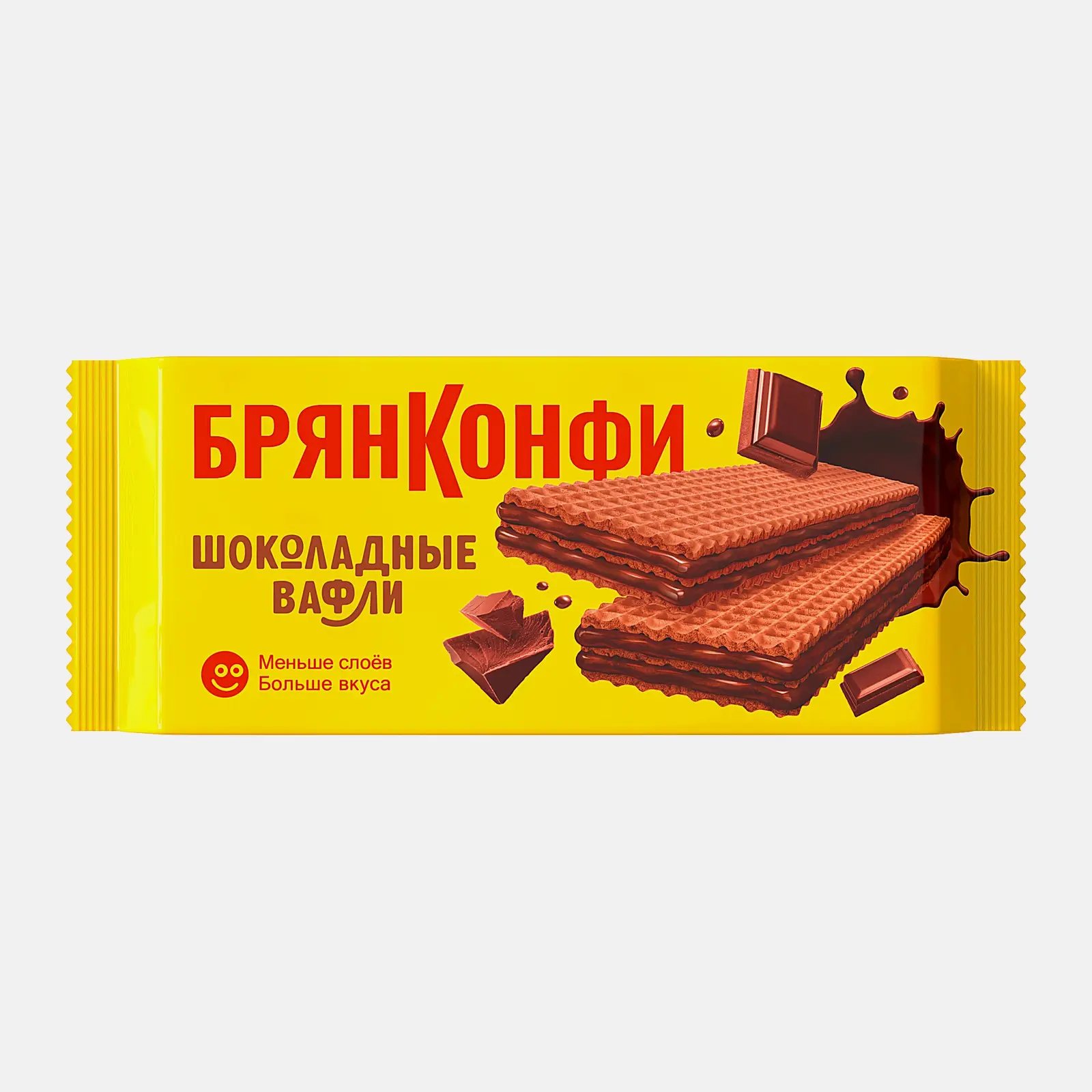 Вафли шоколадные Брянконфи 190г