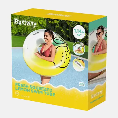 Круг надувной для плавания Лимон 114см Bestway
