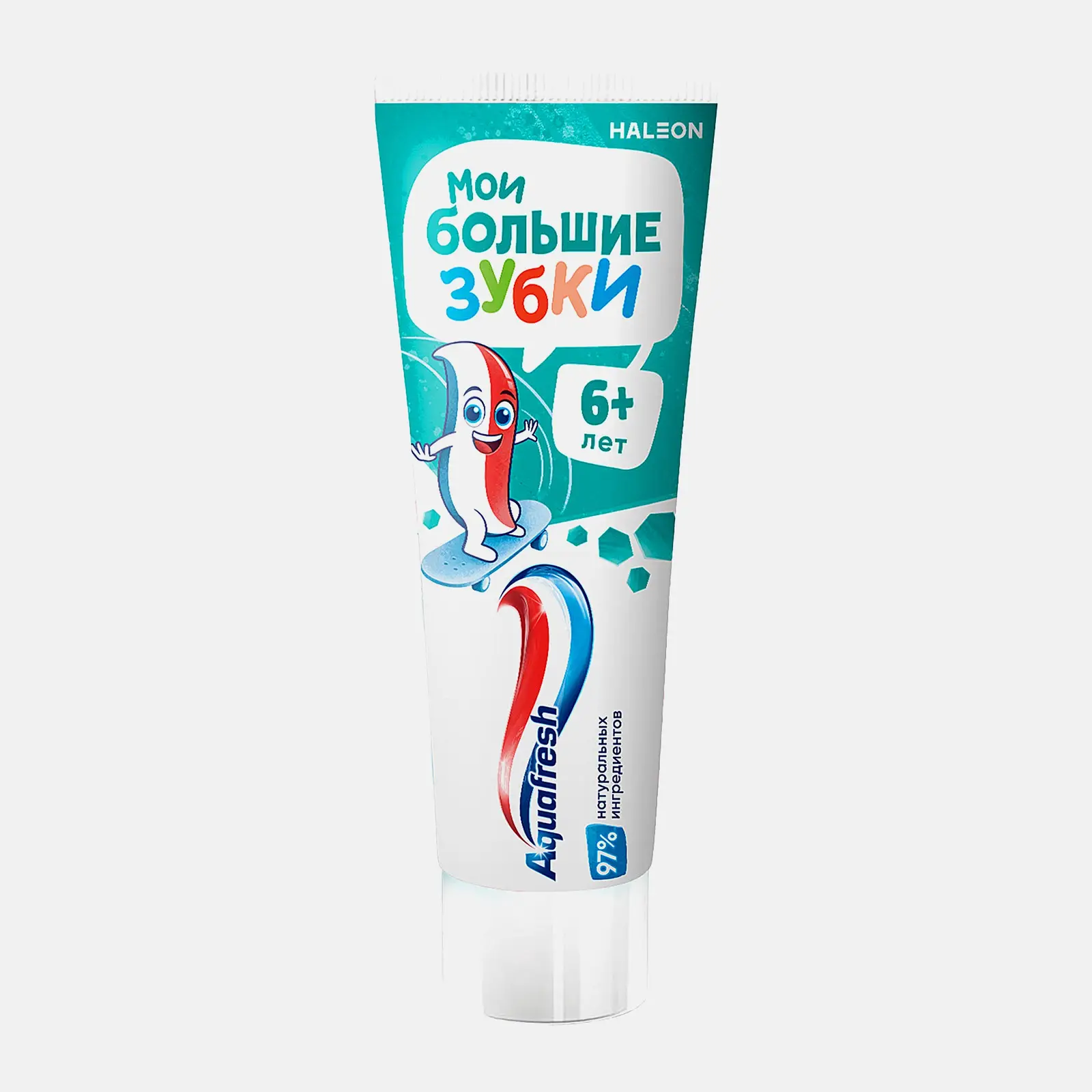 Зубная паста детская Aquafresh Мои большие зубки от 6 до 8 лет с фтором для укрепления зубов 50мл - фото 2