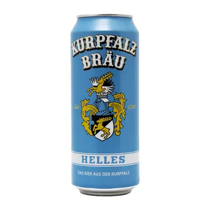 Пиво Kurpfalz Brau Helle светлое фильтрованное 5.2% 500мл