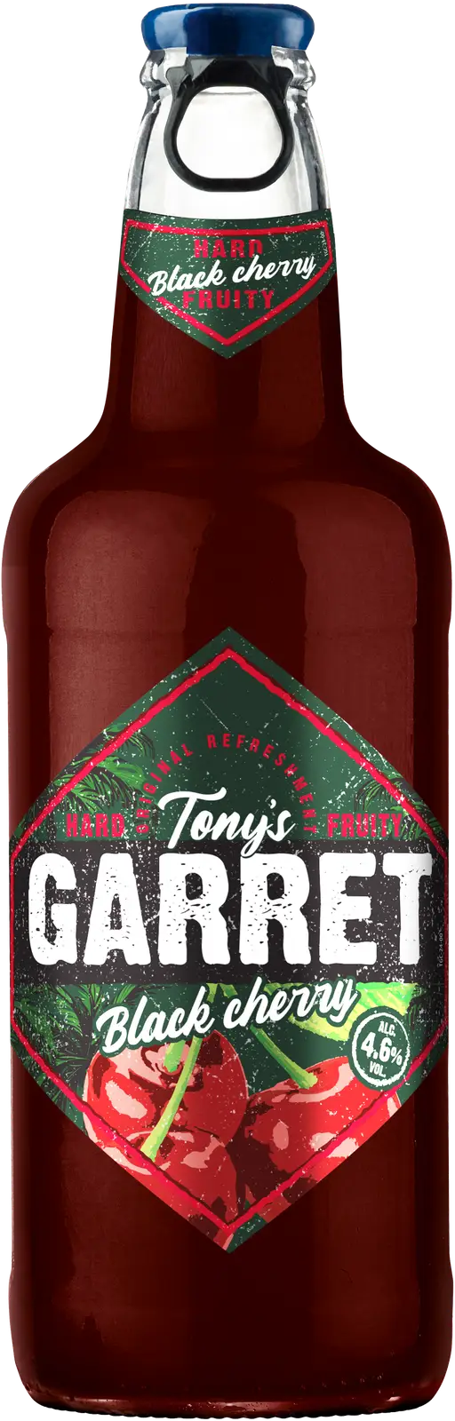 Пивной напиток Tonys Garret Hard Black Cherry пастеризованный 4.6% 400мл —  в каталоге на сайте сети Магнит | Краснодар