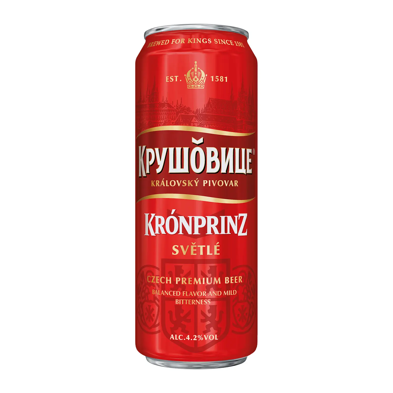 Изображение товара Пиво Крушовице светлое фильтрованное 4.2% 430 мл