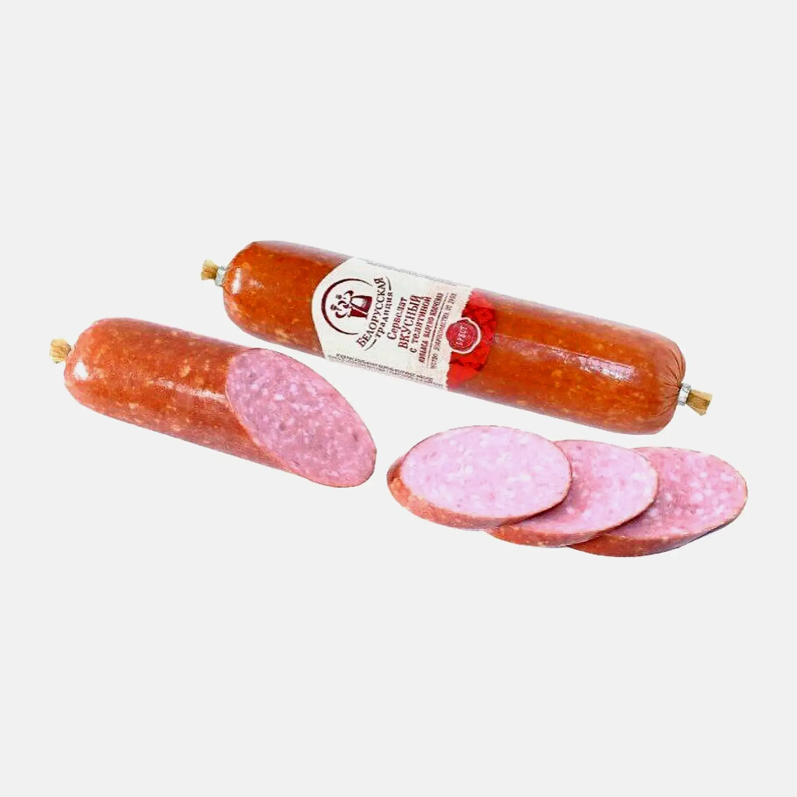 Сервелат Вкусный телят варено-копченый Белорусская традиция 350г