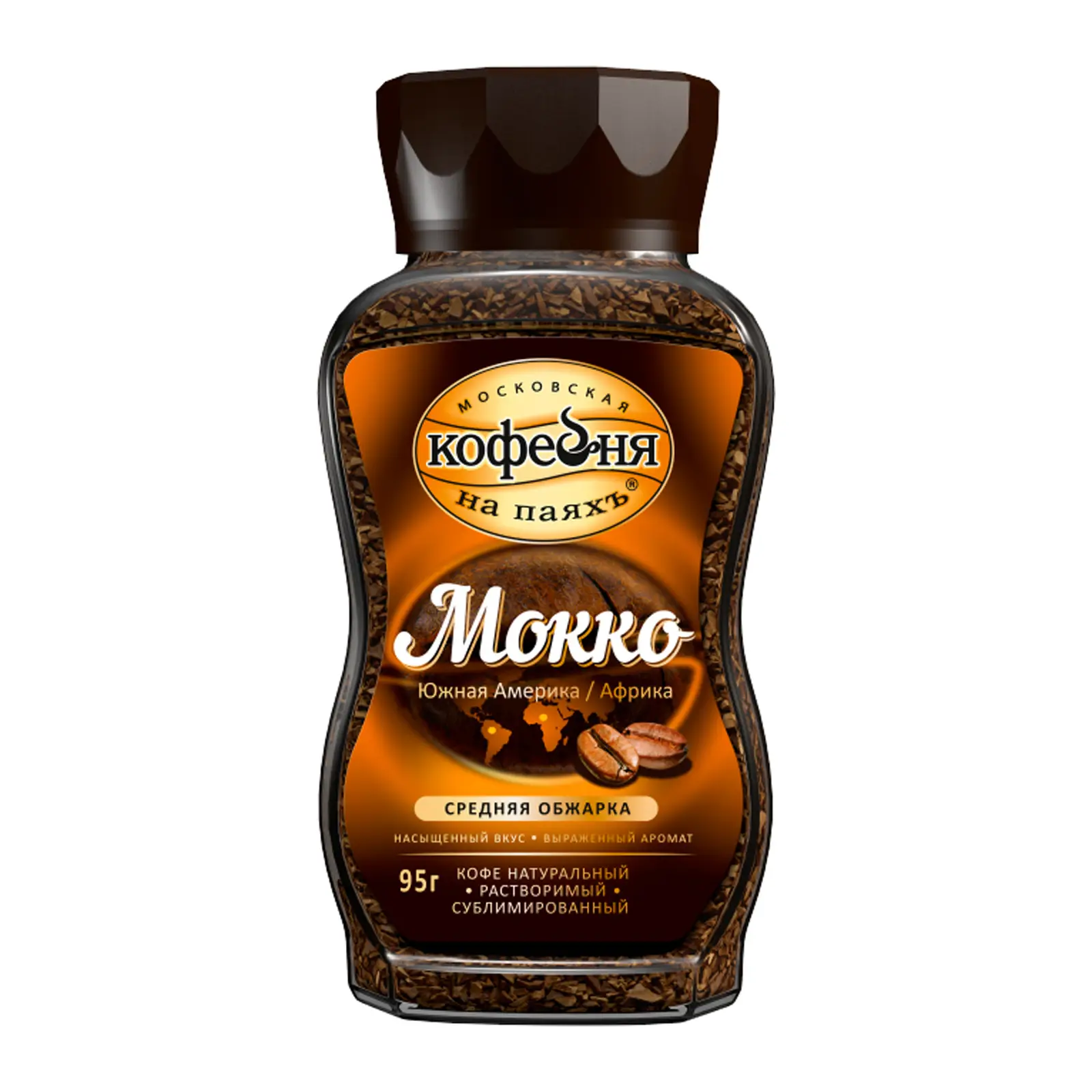 Изображение товара Кофе растворимый Московская кофейня на паяхъ Mokko 95г