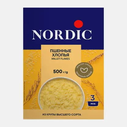 Хлопья Nordic Пшенные 500г