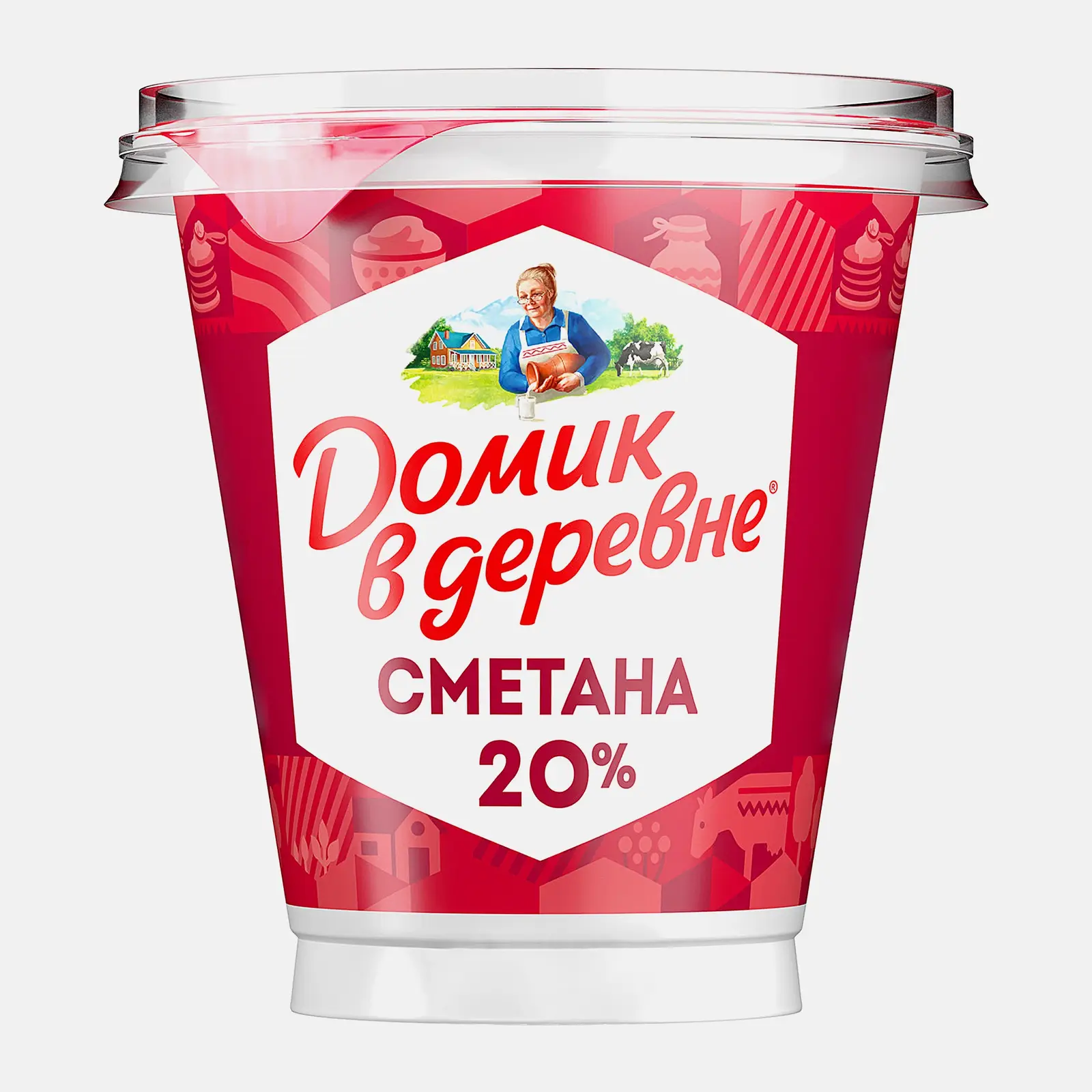 Изображение товара Сметана Домик в деревне 20% 300г натуральный продукт для вкусных блюд