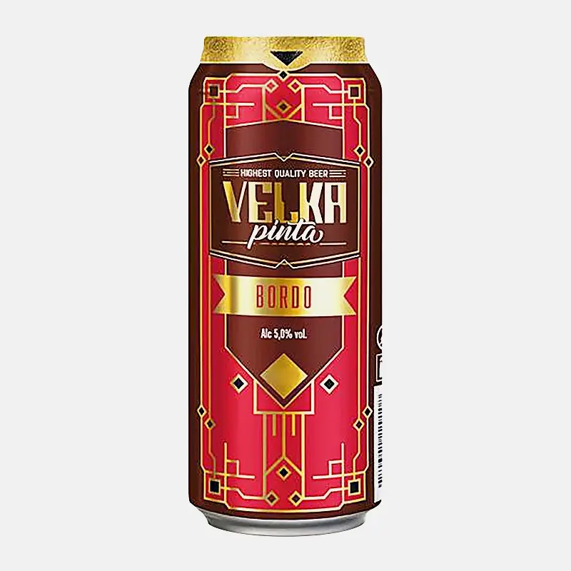 Тёмное пиво фильтрованное Velka Pinta Bordo 4.2% 568мл