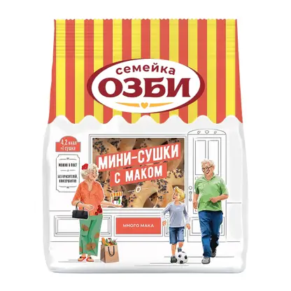 Изображение товара Мини-сушки с маком Семейка Озби 150г