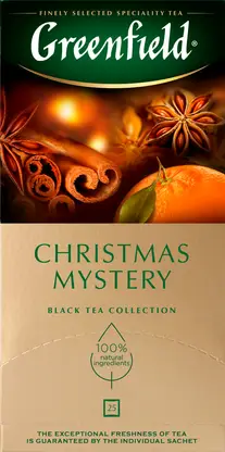 Изображение товара Чай черный Greenfield Кристмас Мистери 25пак*1.5г