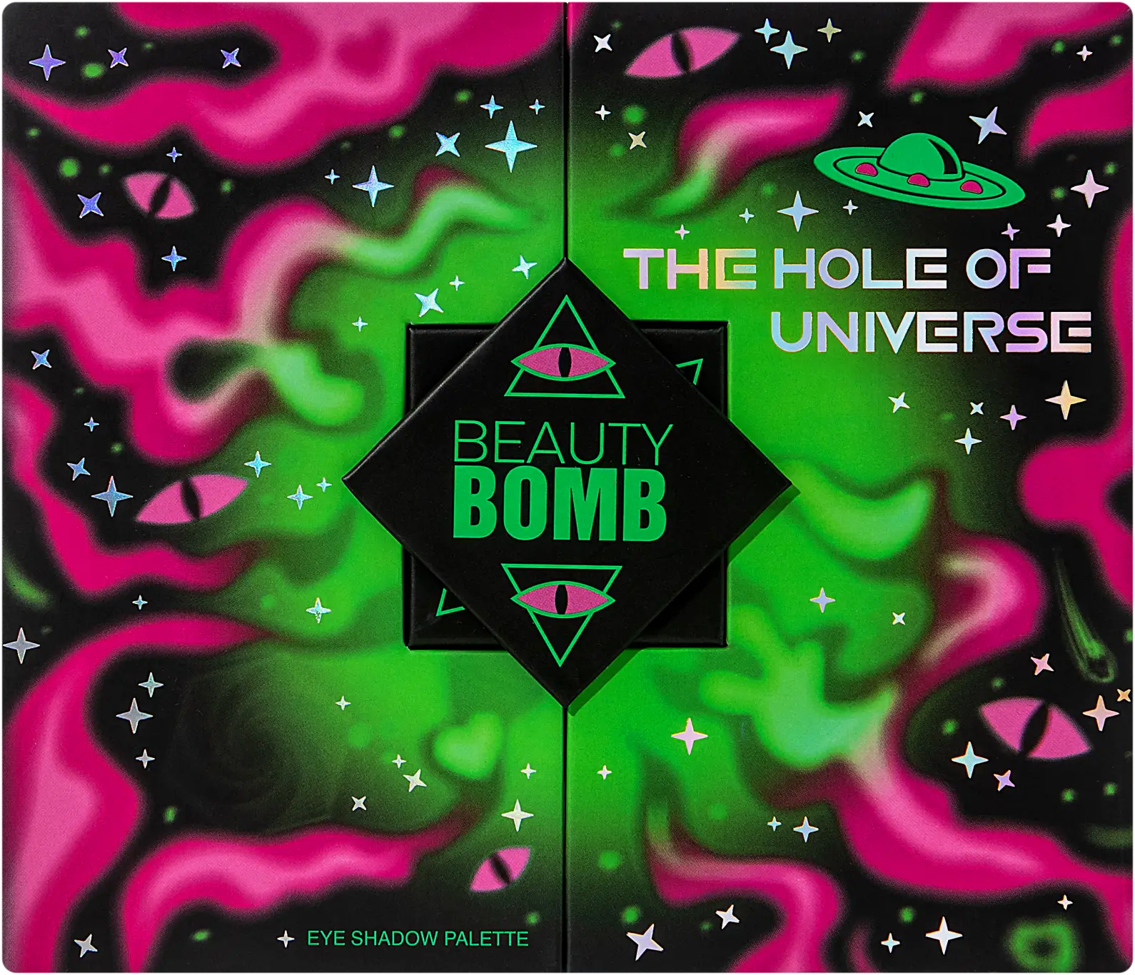 Палетка теней для век Hole Of Universe тон 01 Beauty Bomb Ufo