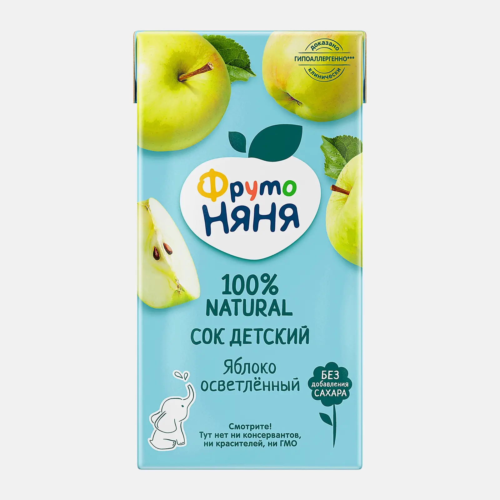 Изображение товара Сок ФрутоНяня Яблоко 500 мл без добавления сахара