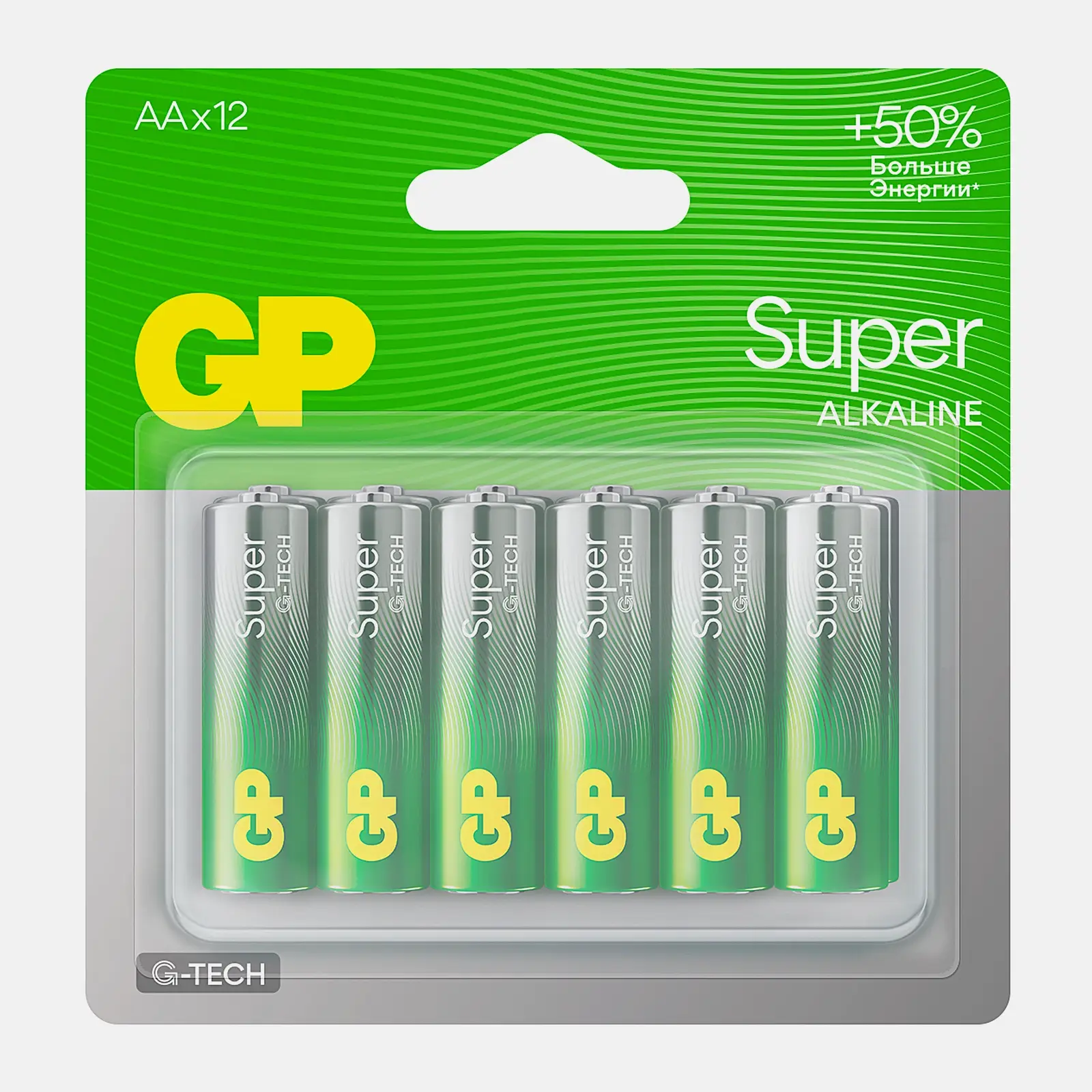 Батарейки алкалиновые GP Super АА 12шт