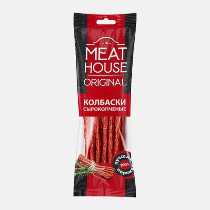 Колбаски Meat House Original Кнуты классические сырокопченые 60г