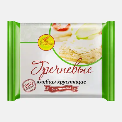 Хлебцы хрустящие гречневые эко Хлебцы-Сибиряки 60г