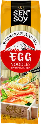 Лапша Sen Soy Premium Egg Noodles яичная 300г