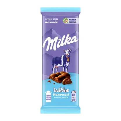 Изображение товара Шоколад Milka Bubbles молочный пористый 72г