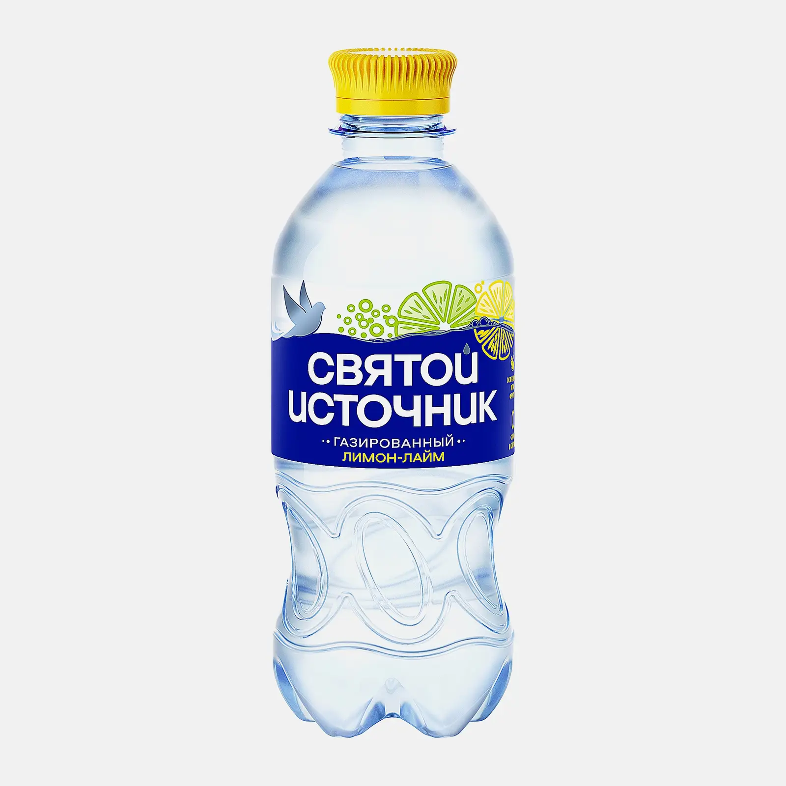 Газированная вода Святой Источник с ароматом лимона и лайма 330мл