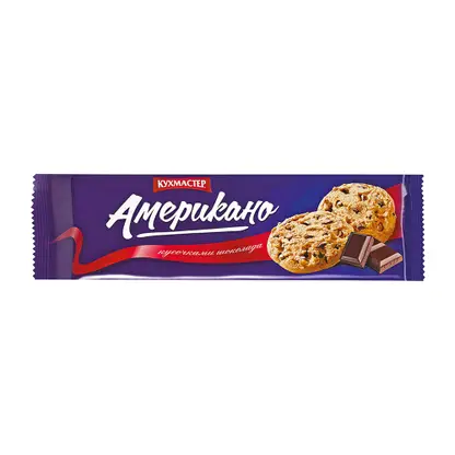 Изображение товара Печенье Кухмастер Американо с кусочками шоколада 270г