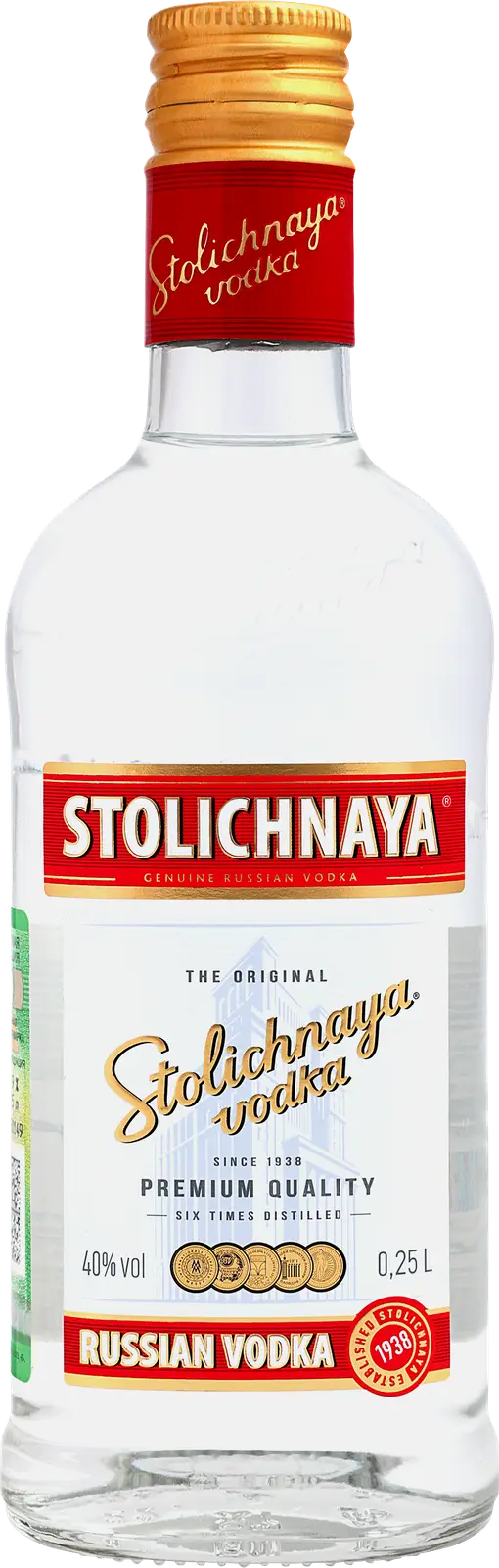 Изображение товара Водка Столичная 40% 250мл классическая русская водка из России