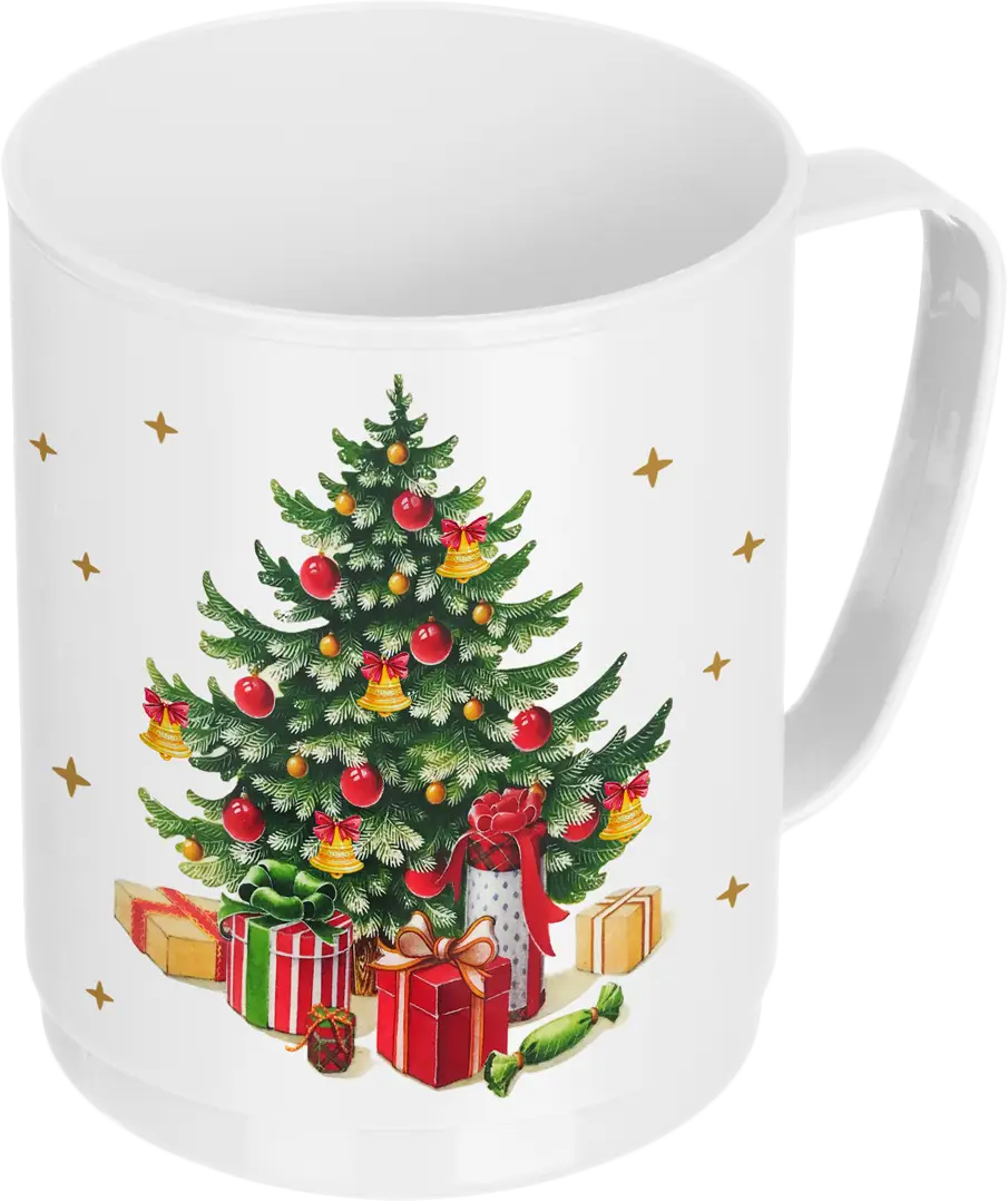 Изображение товара Кружка Бытпласт с Новогодним декором 400мл